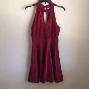 Francesca’s High-Neck/Choker-Neck Dress